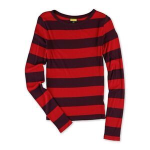 Aeropostale Womens Juniors Striped Graphic T-Shirt, NWT
